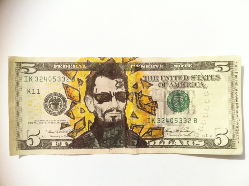 Illustration for article titled Turning Dollar Bills Into Works of Video Game Art